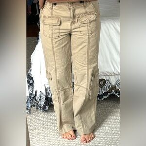 Brandy Melville Khaki Cargo Pants
